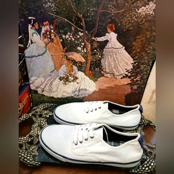 H&M Other - 🛍👟H&M Man's White Canvas Sneakers Size 👟 9 U.S.A.,👕🩳A Fantastic Buy.📦